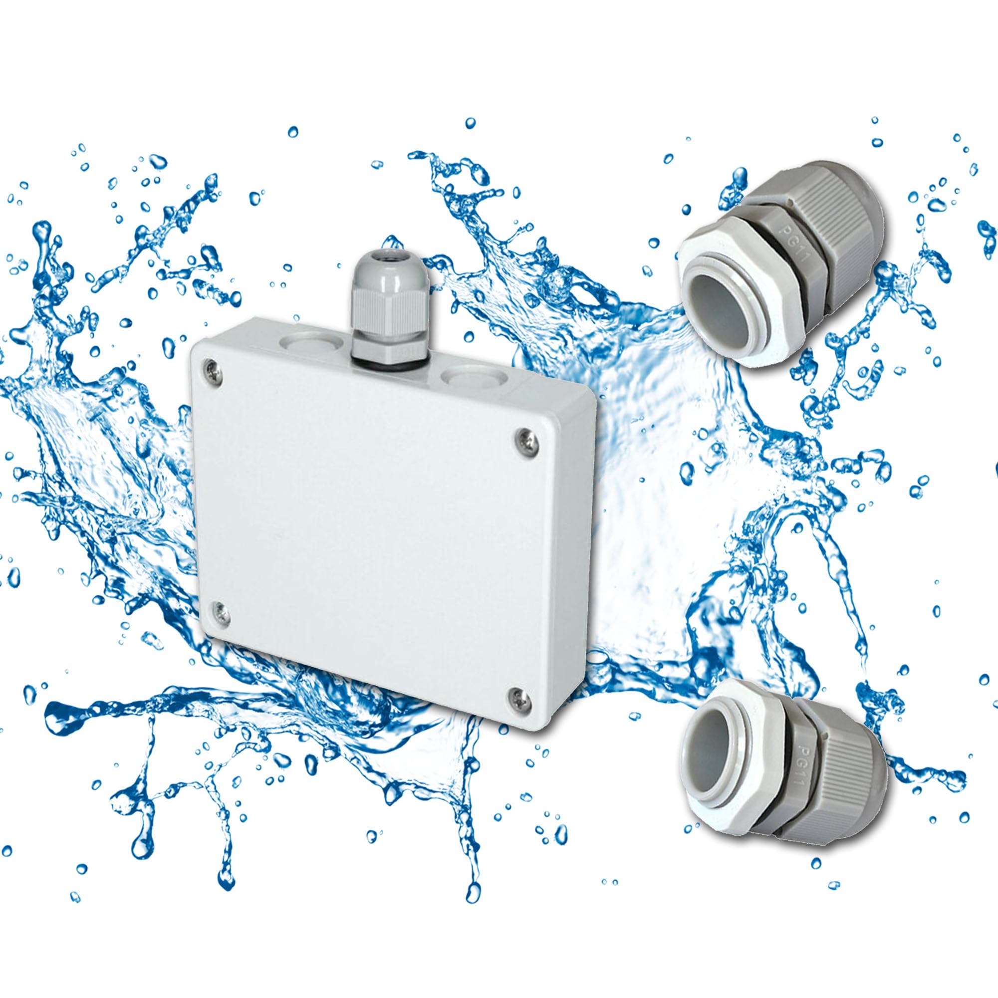 CBE KT5 - Caja de pasacables para caravanas, barcos y campistas (1 unidad), resistente al agua, extensible, IP68, para caravanas, barcos y campistas para instalaciones solares y satélite