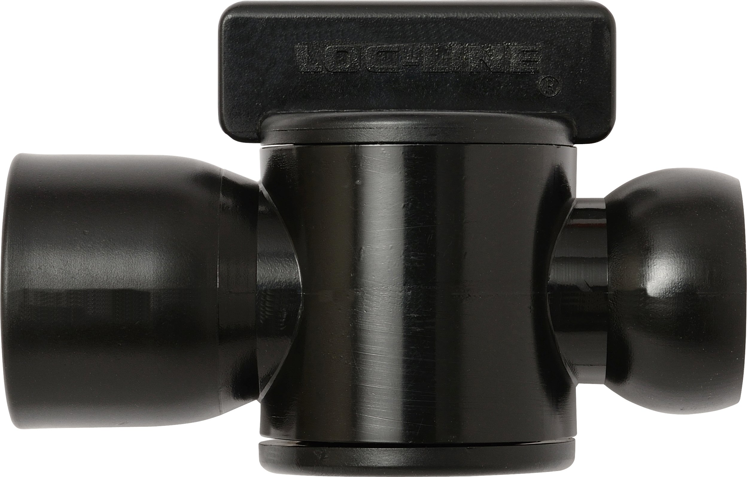 Loc-Line Coolant Hose Component, Black Acetal Copolymer, Valve, 1/2