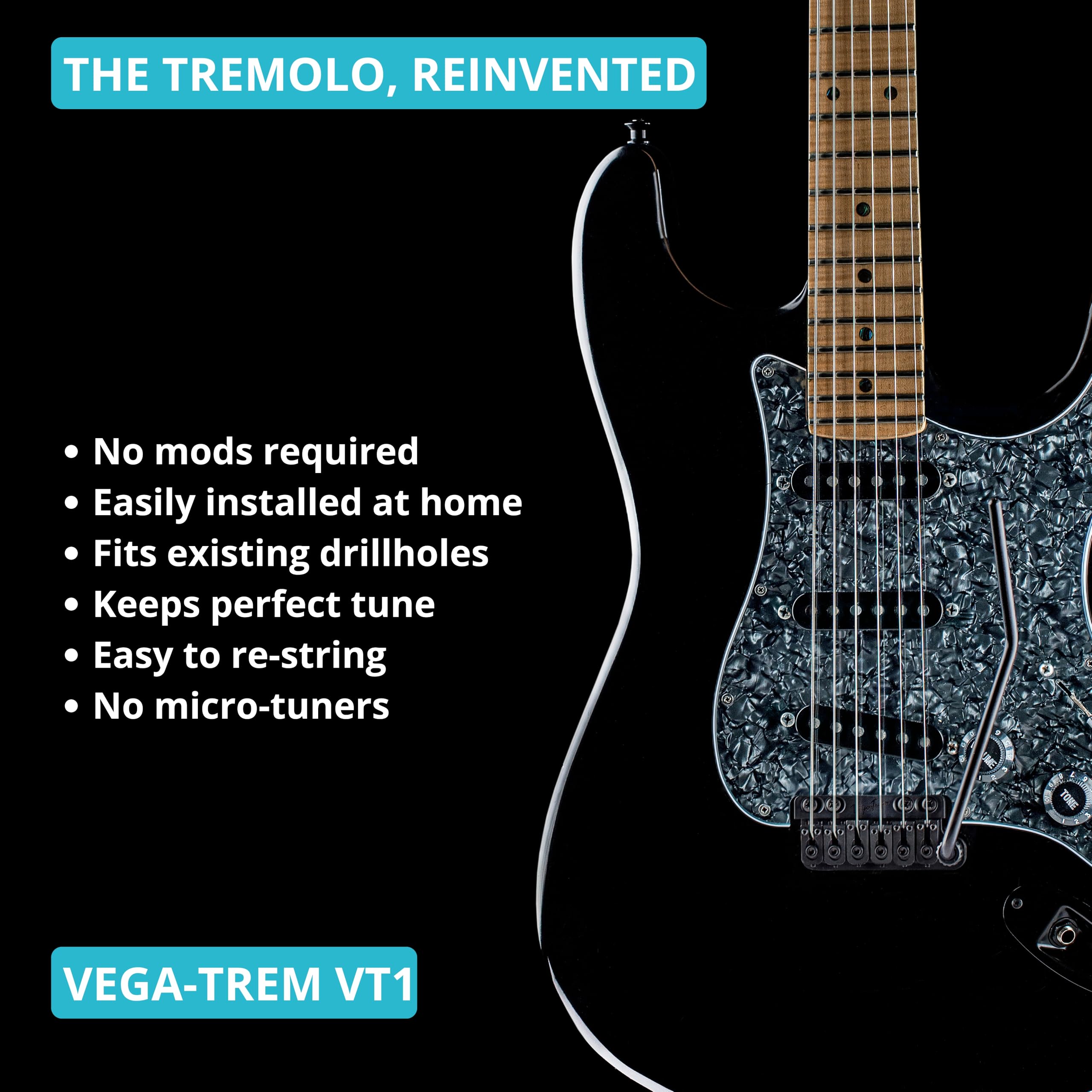 Vega Trem エレキギター トレモロシステム Amazon.co.jp: Vega-Trem VT1 スタンダード 6ネジ ストラト