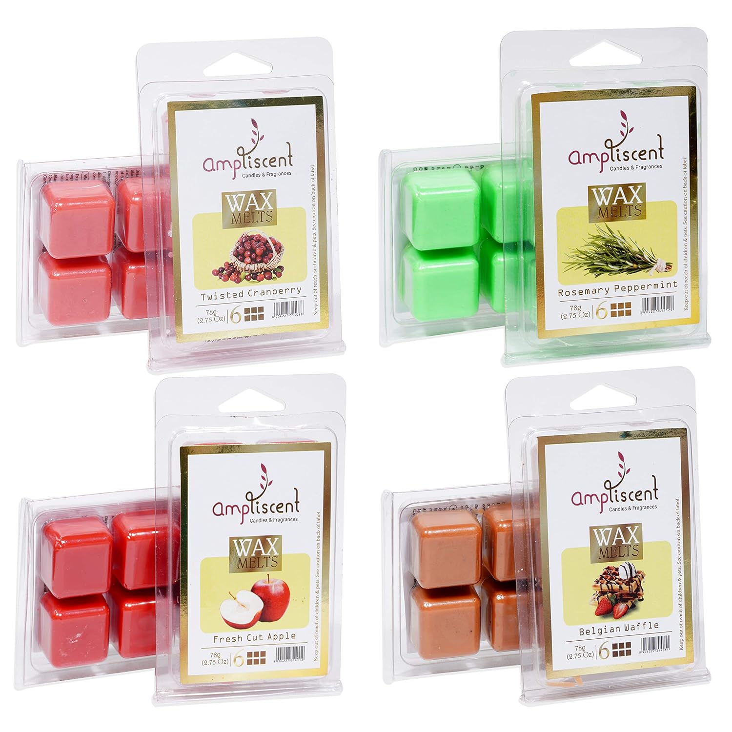 Ampliscent Scented Wax Melts Wax Cubes WarmerCandle Wax Air FreshenersScented