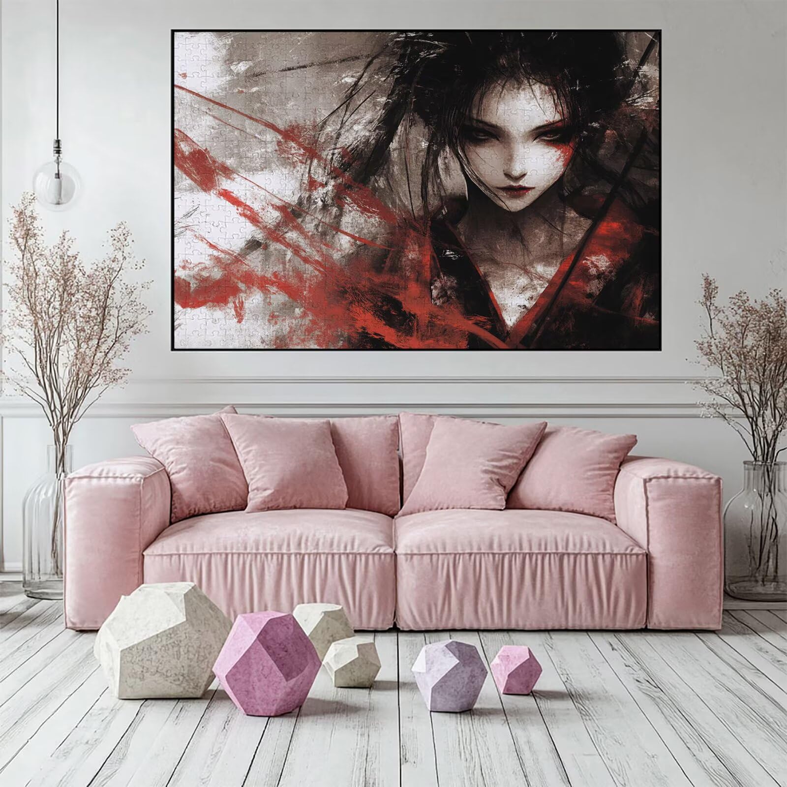 Puzzle 3000 elementów Japonia puzzle dla dorosłych kobiet 122 x 81 cm unikalne rzemiosło klasyczne 3D drewniana układanka do rodzinnych gier biznesowych, układanka do samodzielnego wykonania nawet do