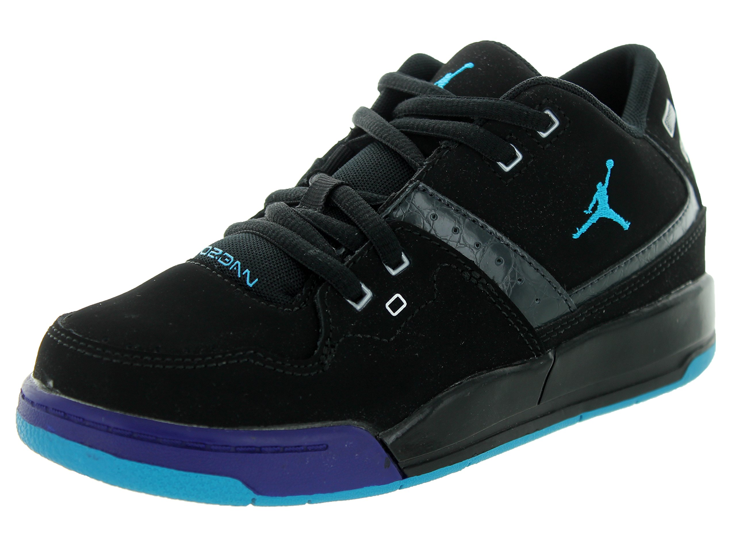 NikeJordan Kids Jordan Flight 23 BP Blk/Bl Lgn/Brght Cncrd/Drk Gry Basketball Shoe 10.5 Kids US