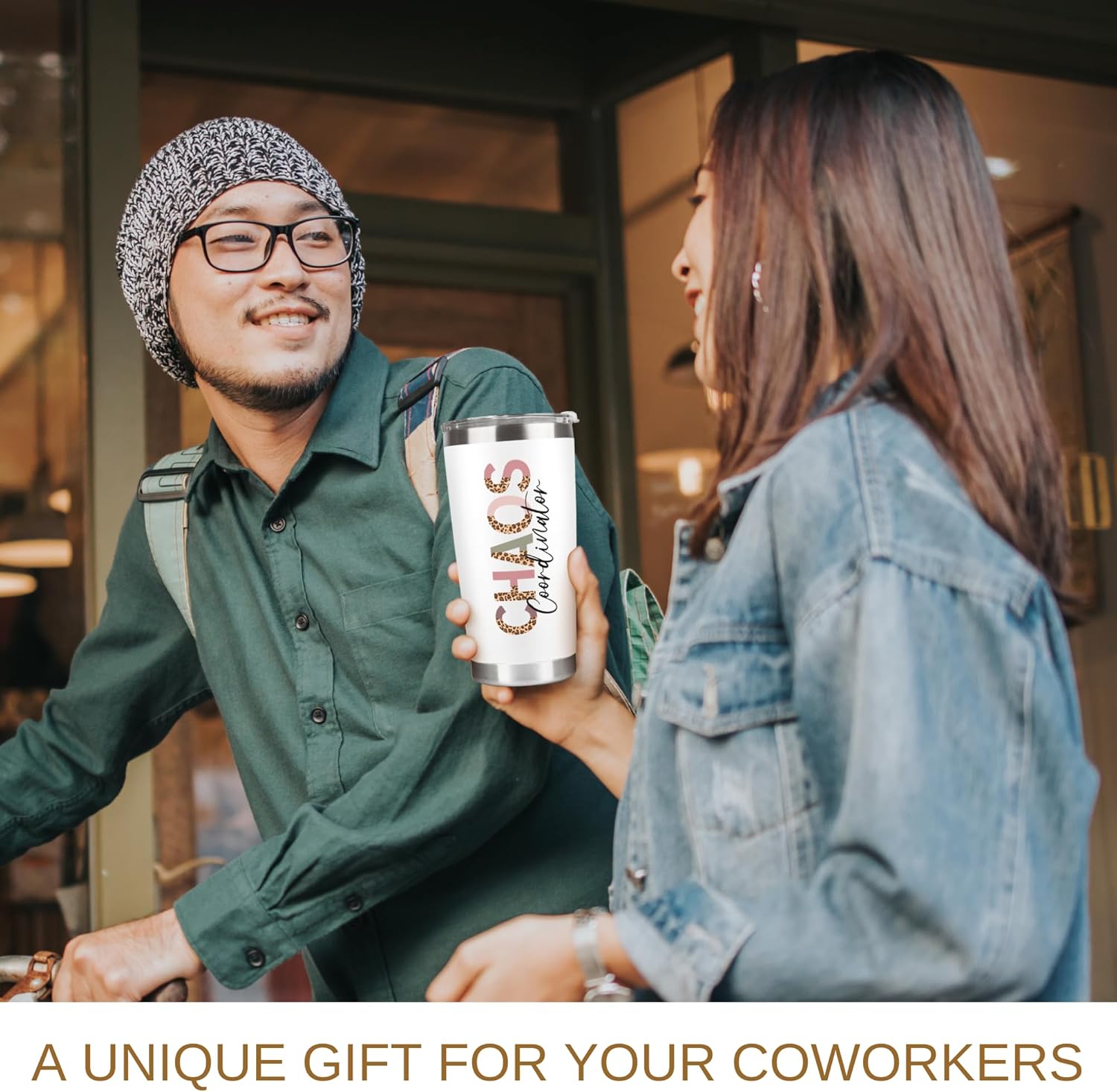 Thank You Gifts for Women, Boss, Coworker, Manager, Office, Assistant, Teacher, Nurse, Mom - Chaos Coordinator Gifts - Boss Lady Gift Ideas for Women - 20 Oz Tumbler with Lid - Image 3