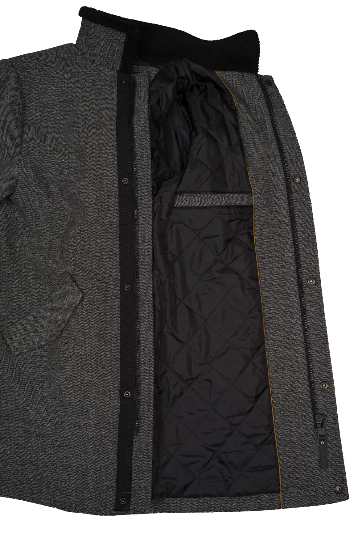 Indicode Herren Mantel Wollmantel Woll Winter Mantel Parka Winterparka Edel Business