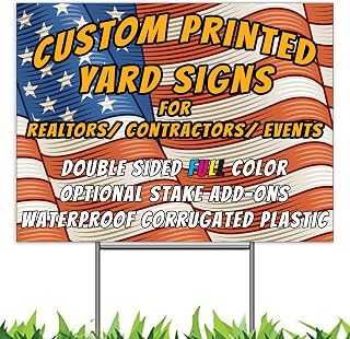 Custom Yard Signs With Stakes
