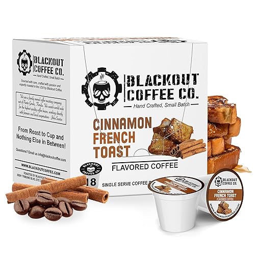 Miniatura 14 de Blackout Coffee - Café molido con sabor a canela y tostada francesa, tostado medio, sabor suave, indulgencia sin culpa, bolsa de 12 onzas recién