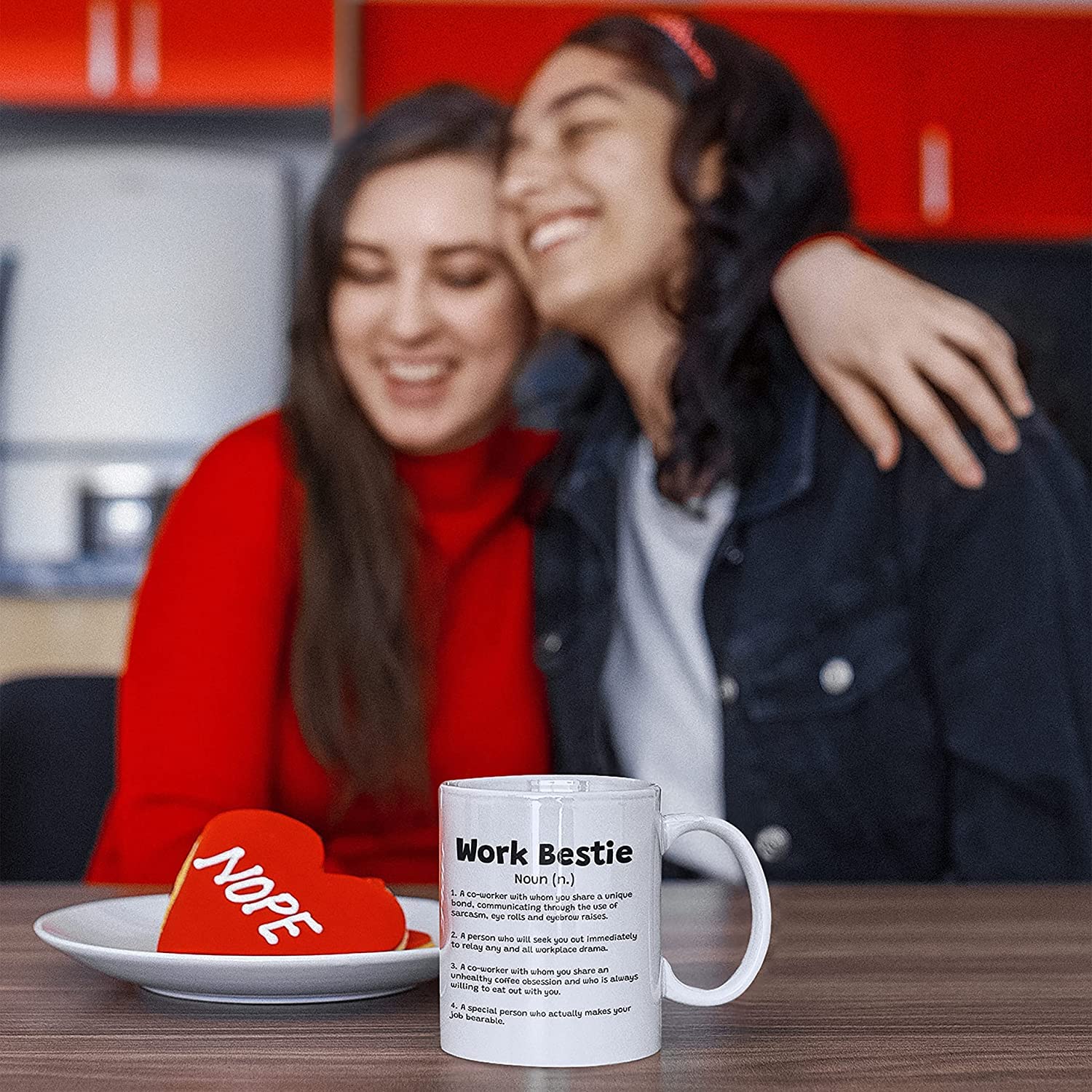 Kaffeetasse ‚Was Würde Beyoncé Tun?‘ – Inspirierender Spruch, Spülmaschinenfest, Weiß