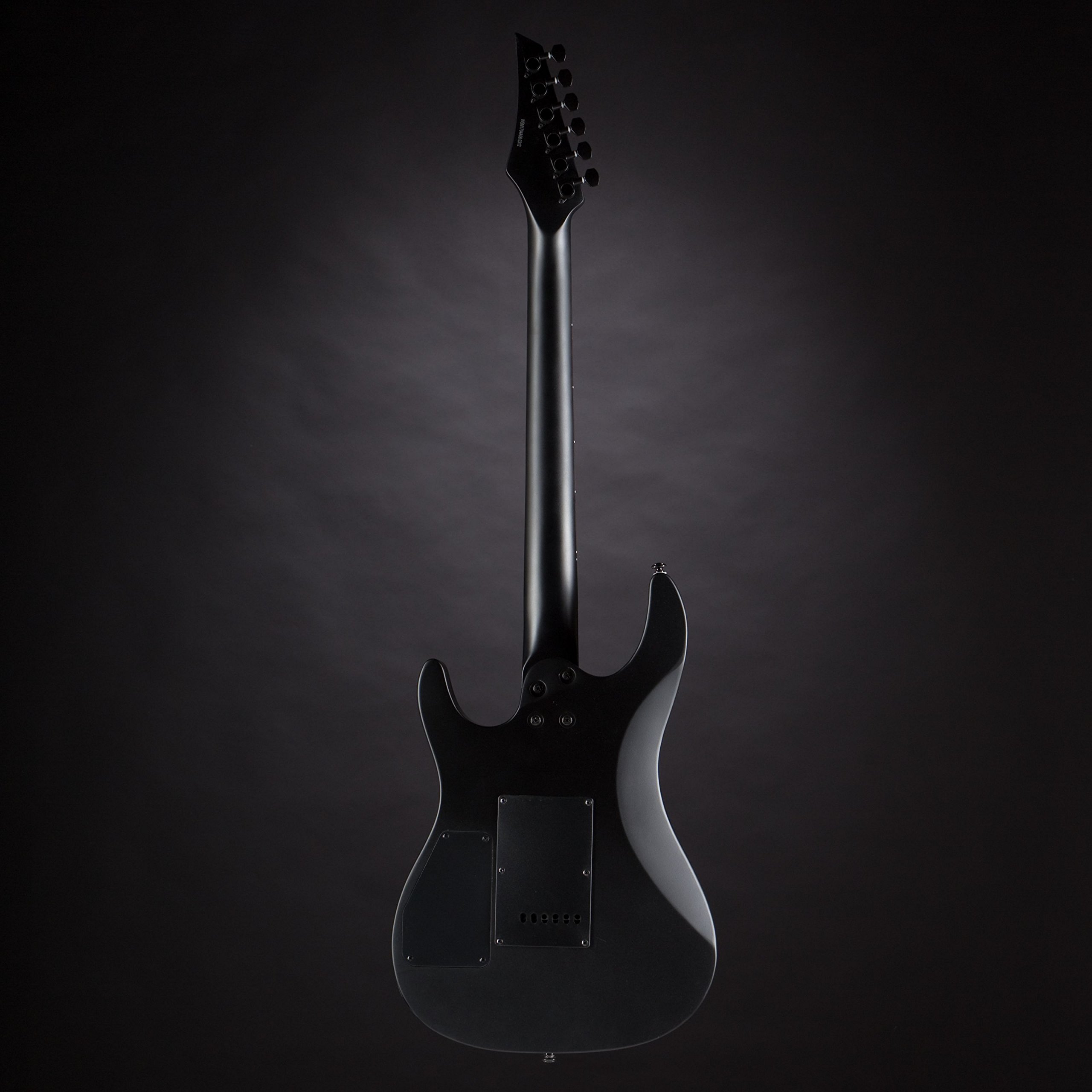 J & D 905 HSS Bat Mark Goth Black E-Gitarre mit HSS-Tonabnehmersetup und Vintage Vibrato