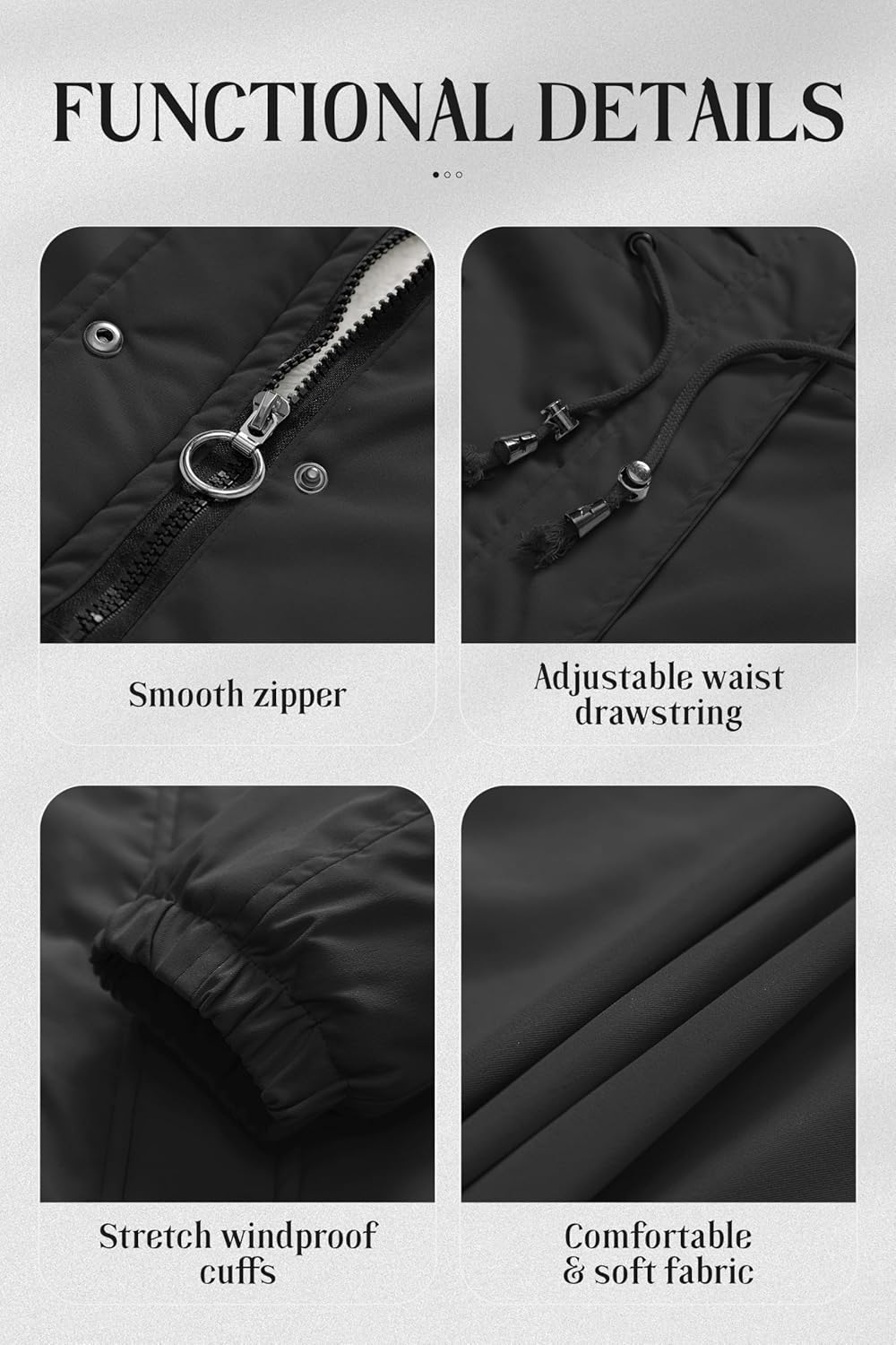 Chrisuno Women's Mid-Length Parka Winter Outerwear Jacket Soft Fleece Warm Snow Coat
