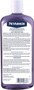 PetArmor Flea & Tick Shampoo Cats, Kills in 24hrs, Coconut Berry, 12oz | Ideal for Cats & Kittens 12 Weeks+; Conditions & Deodorizes; no Rx needed; Quick-Kill Cat Flea Shampoo