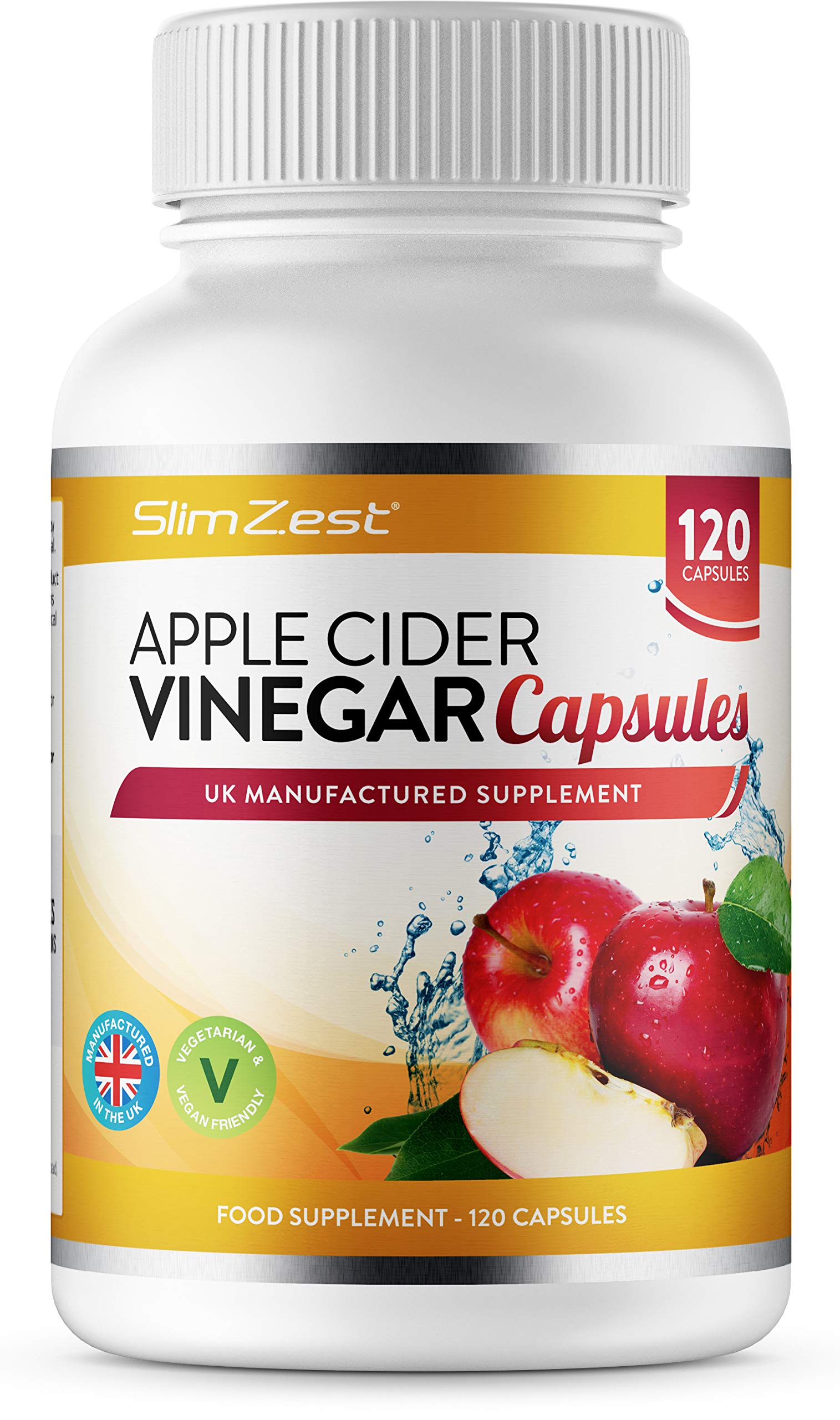 Apple Cider Vinegar 120 Capsules 1000mg Daily Dosage Premium