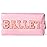 Y1tvei Ballet Cosmetic Bag for Girls - Preppy Patch BALLET Pink Chenille Letter Makeup Bag PU Leather Waterproof Portable Ballerina Makeup Pouch Dance Recital Travel Toiletry for Girl Dancer(Pink)