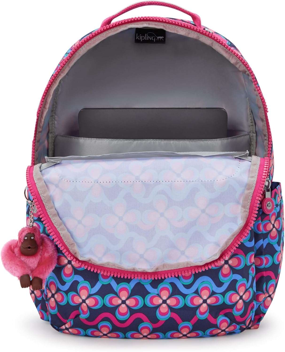 Kipling Women's Seoul 15" Laptop Backpack, Durable, Roomy with Padded Shoulder Straps, Built-In Protective Sleeve - Image 3