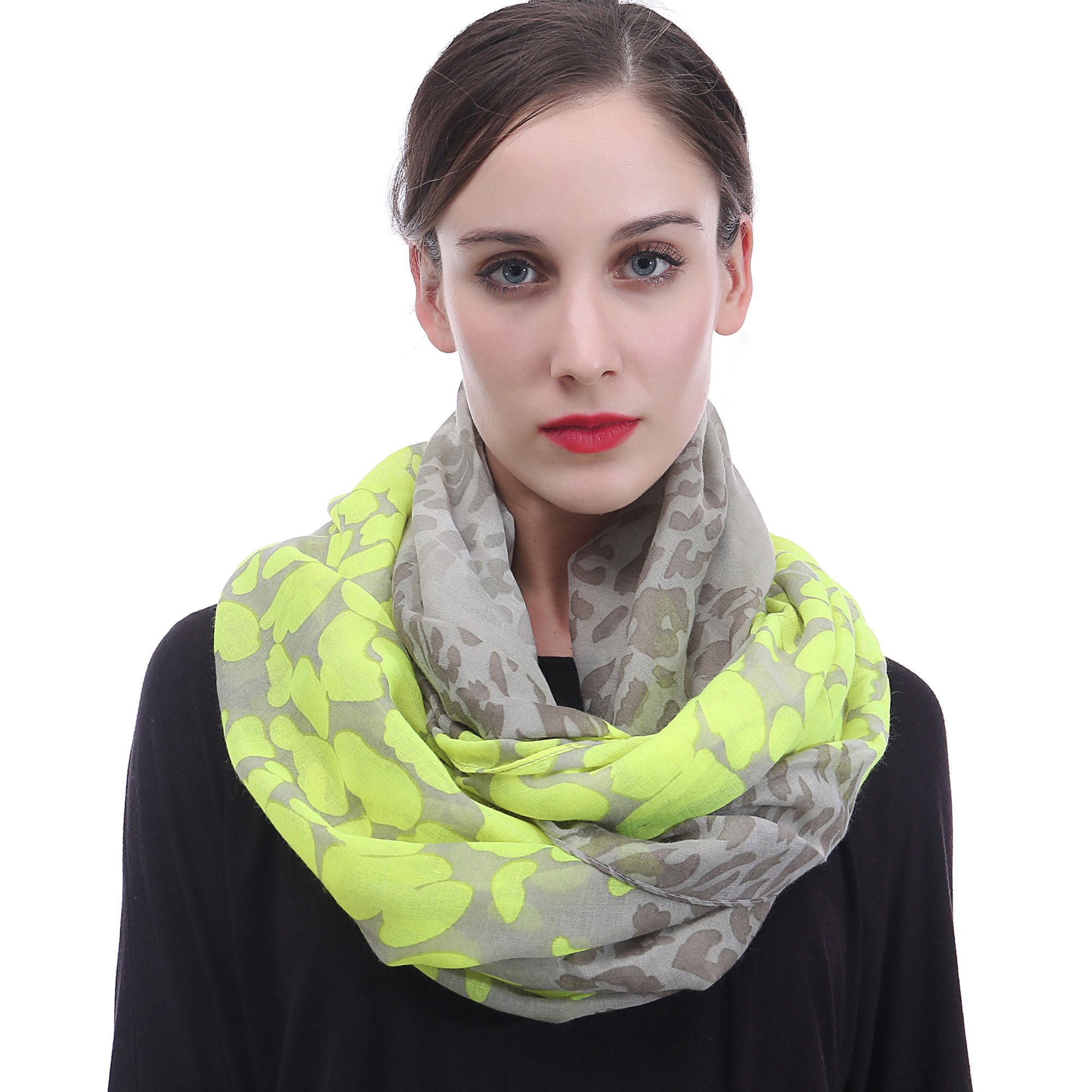 Lina & Lily Schedel Rose Print vrouwen sjaal sjaal Wrap