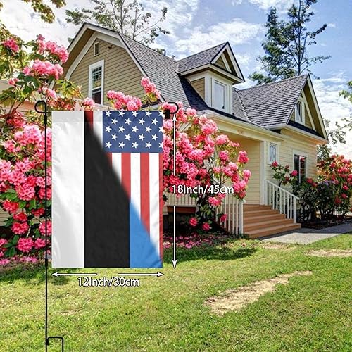 Miniatura 6 de Bandera de país de Estonia, bandera de jardín americano, 12 x 18 pulgadas, pancartas verticales de doble cara para decoración del hogar, granja,