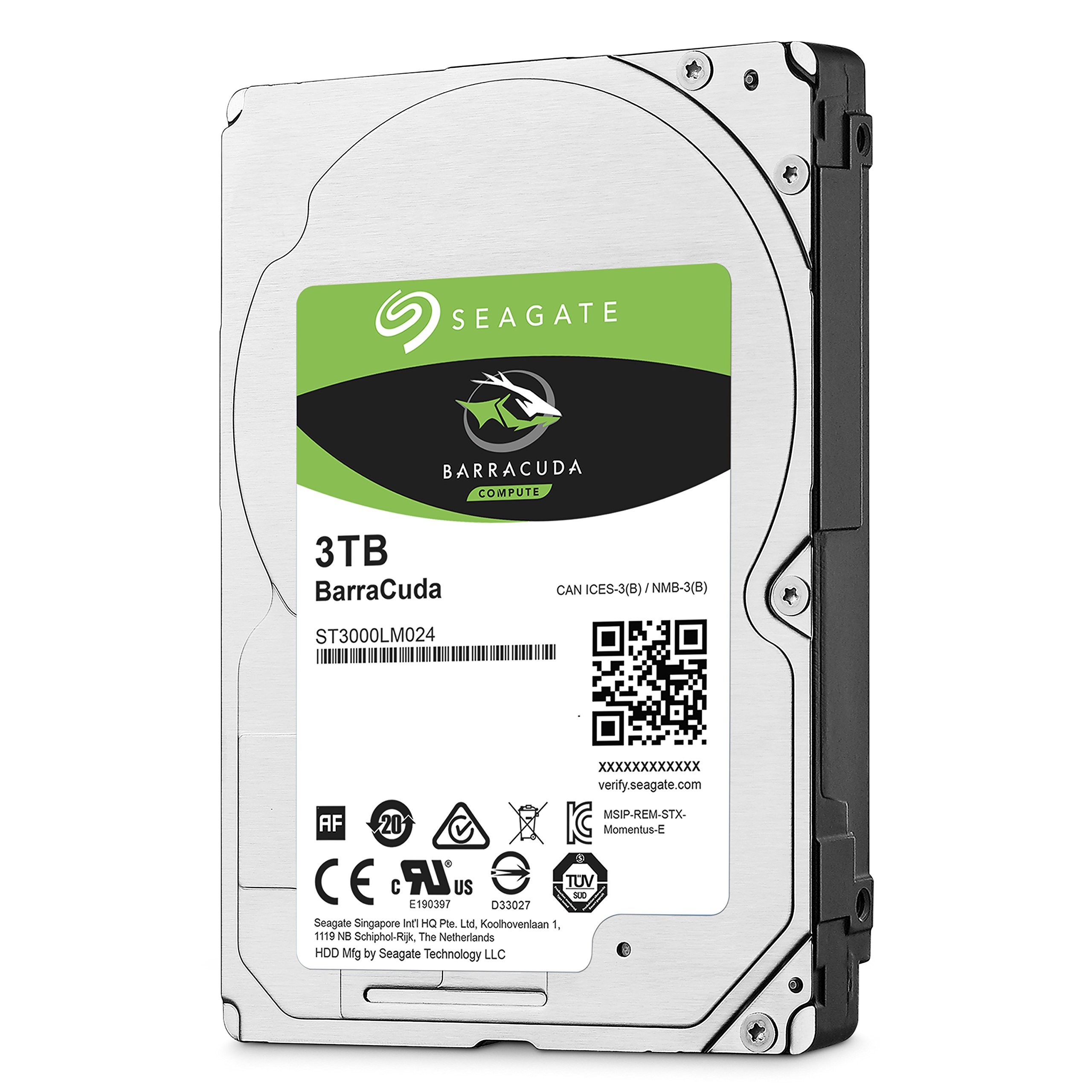 Amazon.com: Seagate BarraCuda Mobile Hard Drive 3TB SATA 6Gb/s