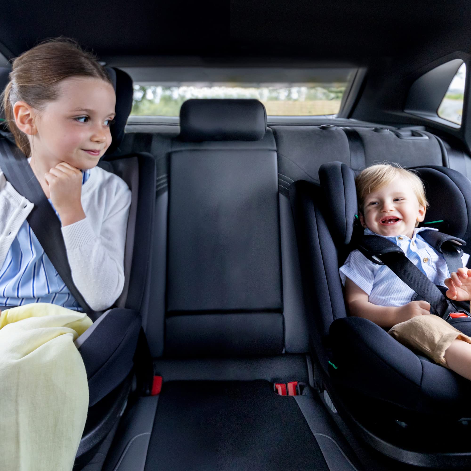 Bebeconfort EverFix i-Size Kindersitz, Vorwärtsgerichteter Kindersitz, ISOFIX-Kindersitz, von 15 Monaten bis zu 12 Jahren, 9-36 kg, 76-150 cm, Black Mist