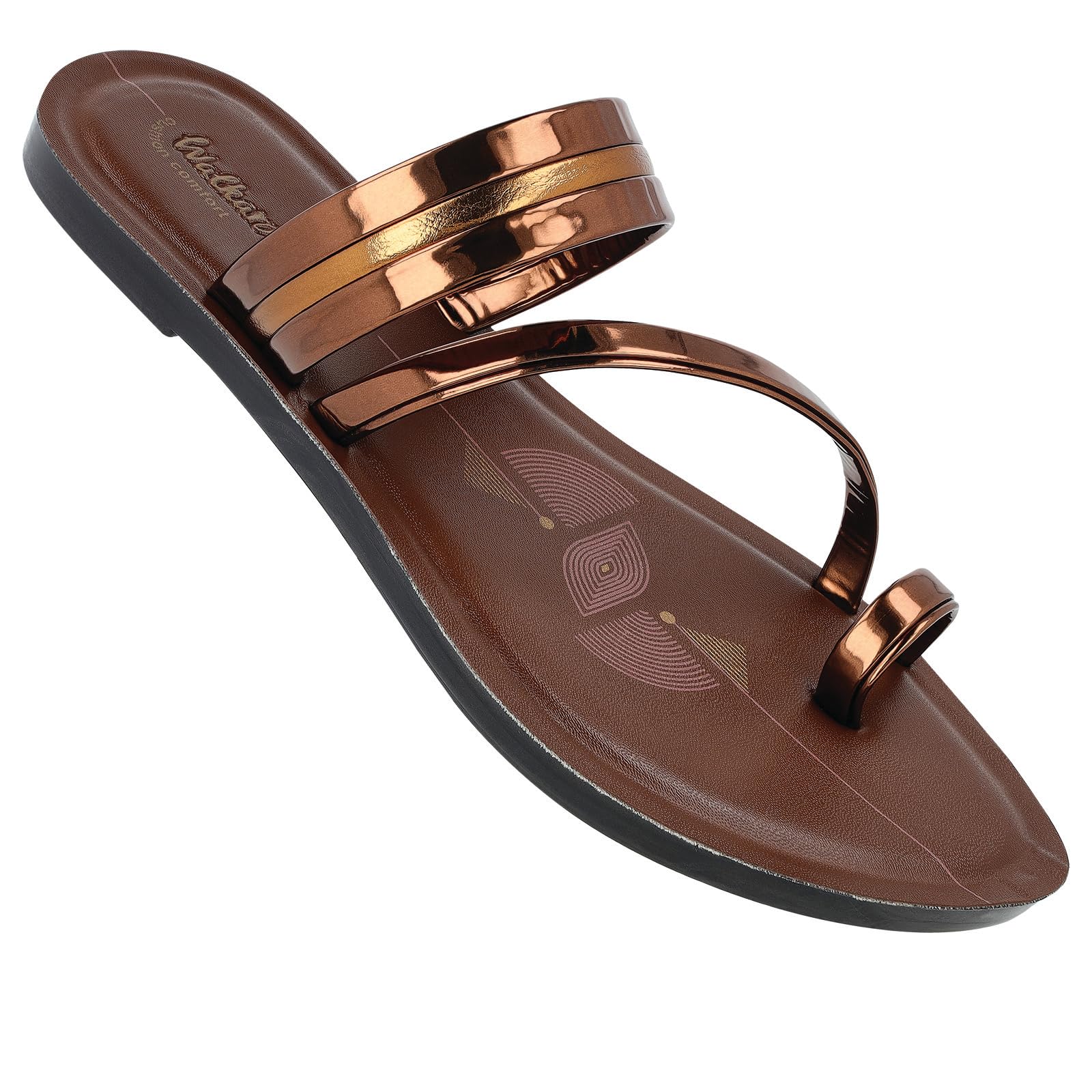 WALKAROO WL7442 Womens Fashion Sandals for dailywear and regular use for Indoor & Outdoor - Brown (B0CLYCNC8P) Amazon Price History, Amazon Price Tracker