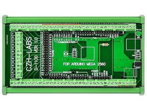 Electronics-Salon módulo adaptador de terminal de tornillos en bloque, para montaje en riel DIN, para Arduino MEGA-2560R3.