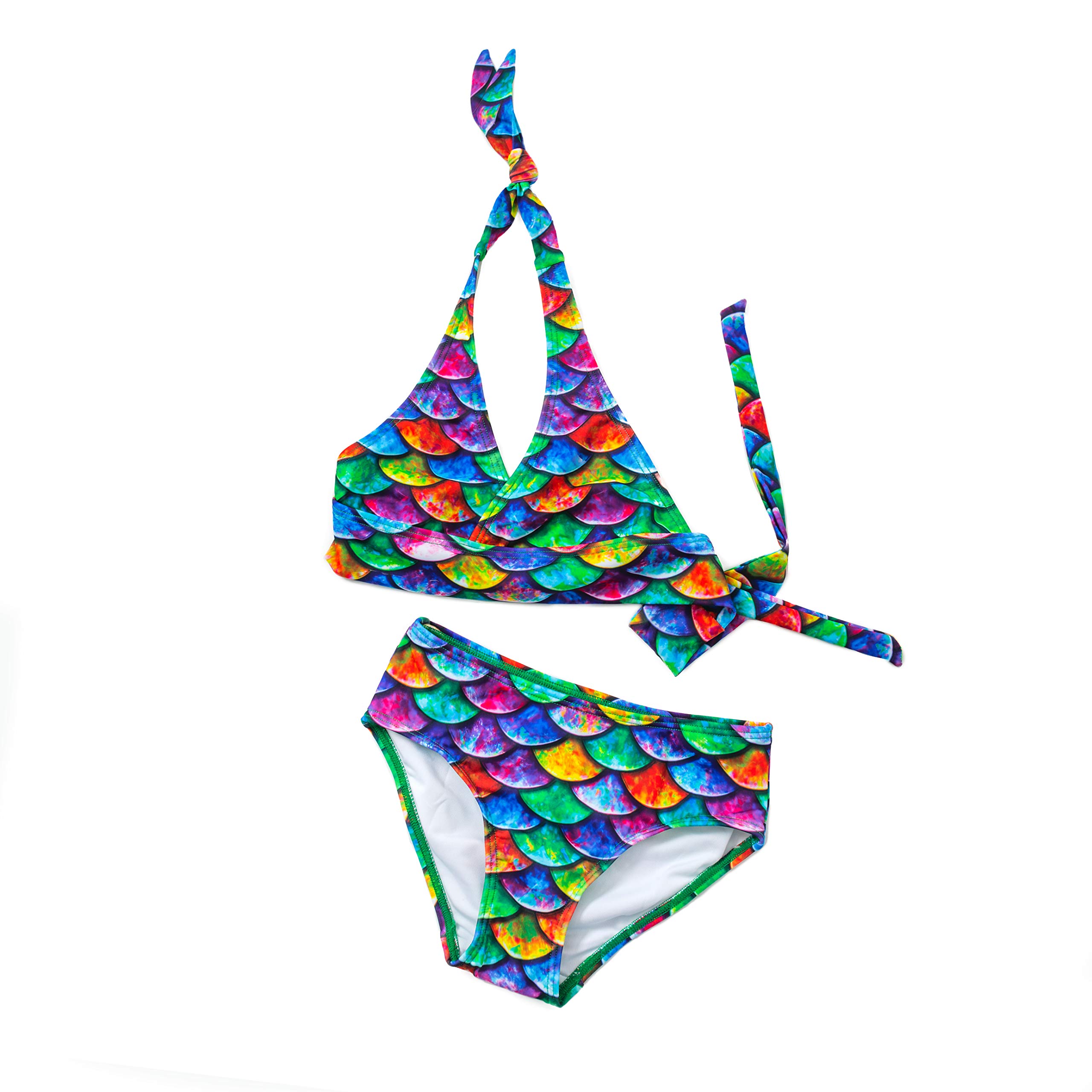 Buy Mermaid Swimsuit Girls Bikini Set Matching Scale Colors Online