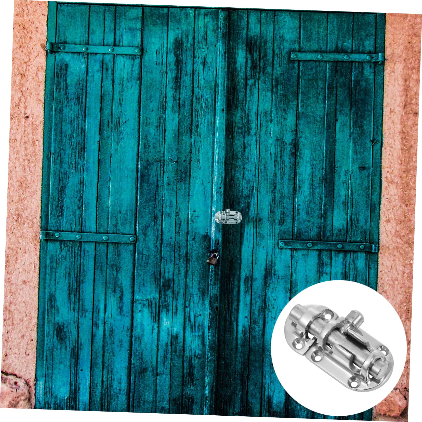 SHINEOFI 3 Pezzi Serratura Scorrevole Inossidabile per Porte e Finestre Bullone Sicurezza per Armadi e Recinzioni Dimensioni Resistente Alla Uso