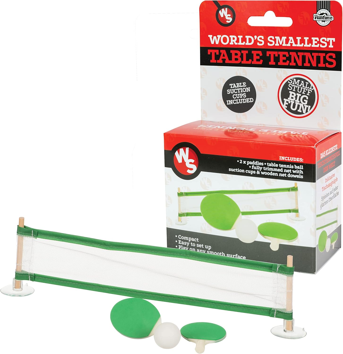 Funtime Gifts PL7810AMZ Miniature Table Tennis, Green