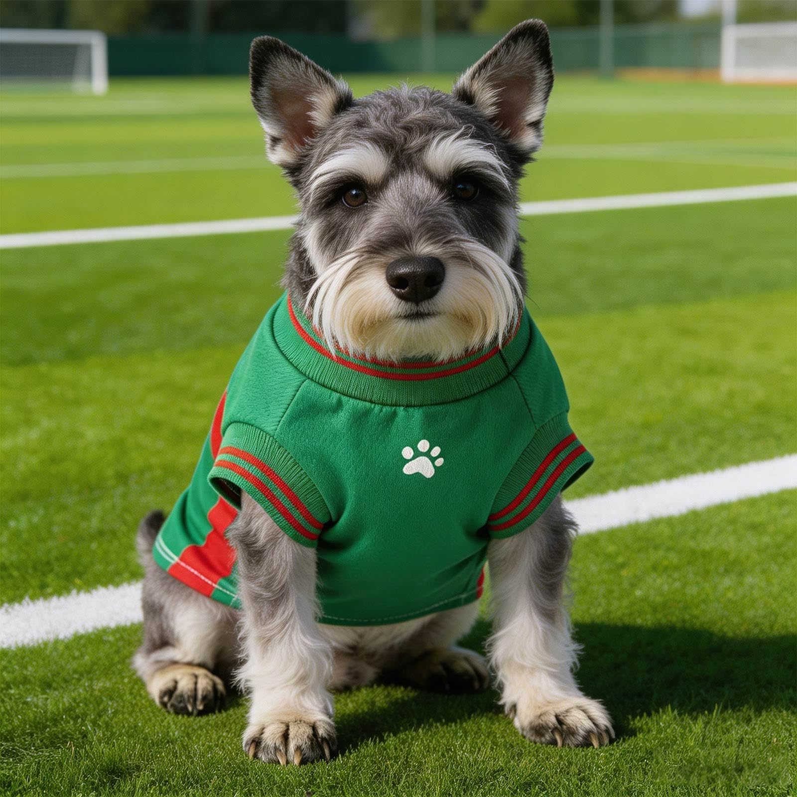 Breathable Dog Football Jersey for Small to Large Dogs - Mesh Pet Sports Shirt with National Team Colours, Soft Summer Vest for Corgi, French Bulldog & German Shepherd (XS, Mexico-green)