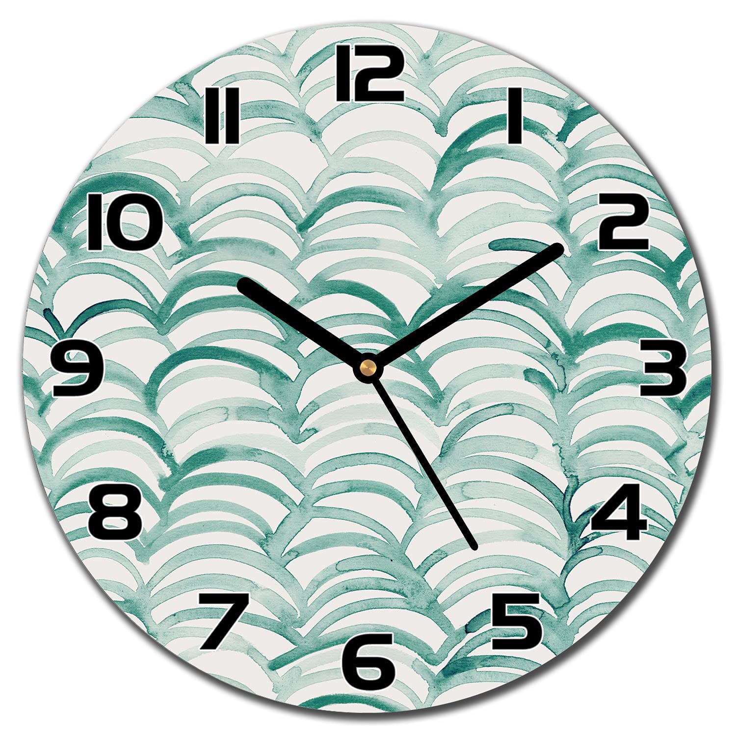 Horloge en verre sécurité 30 cm de diamètre design haut de gamme