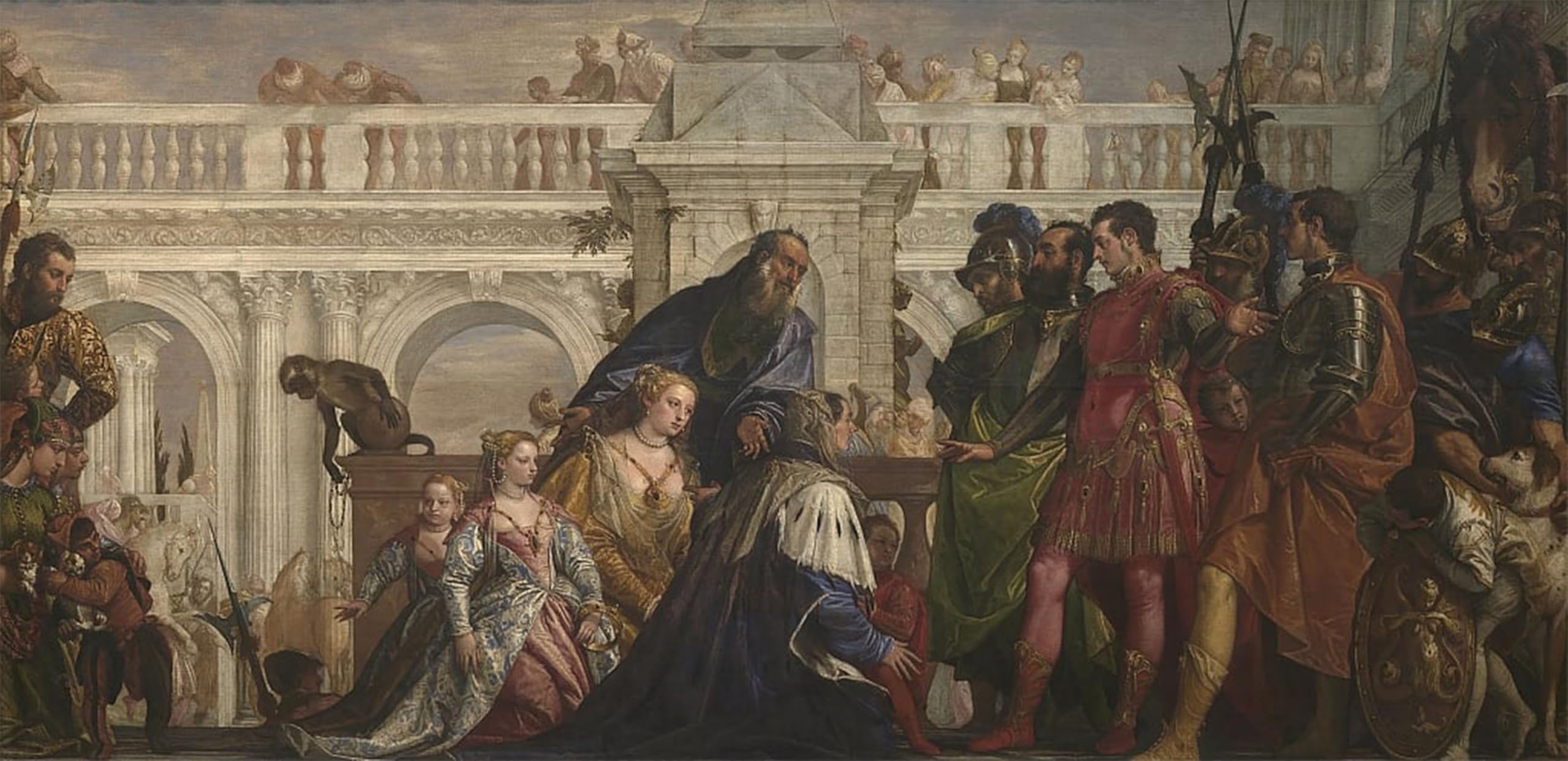 ARTXLXXBN Famous Prints Artwork Pictures Poster Painting Art the Family of Darius Before Alexander by Paolo Veronese Artwork Landscape Pictures for Home Decor 60x90cm