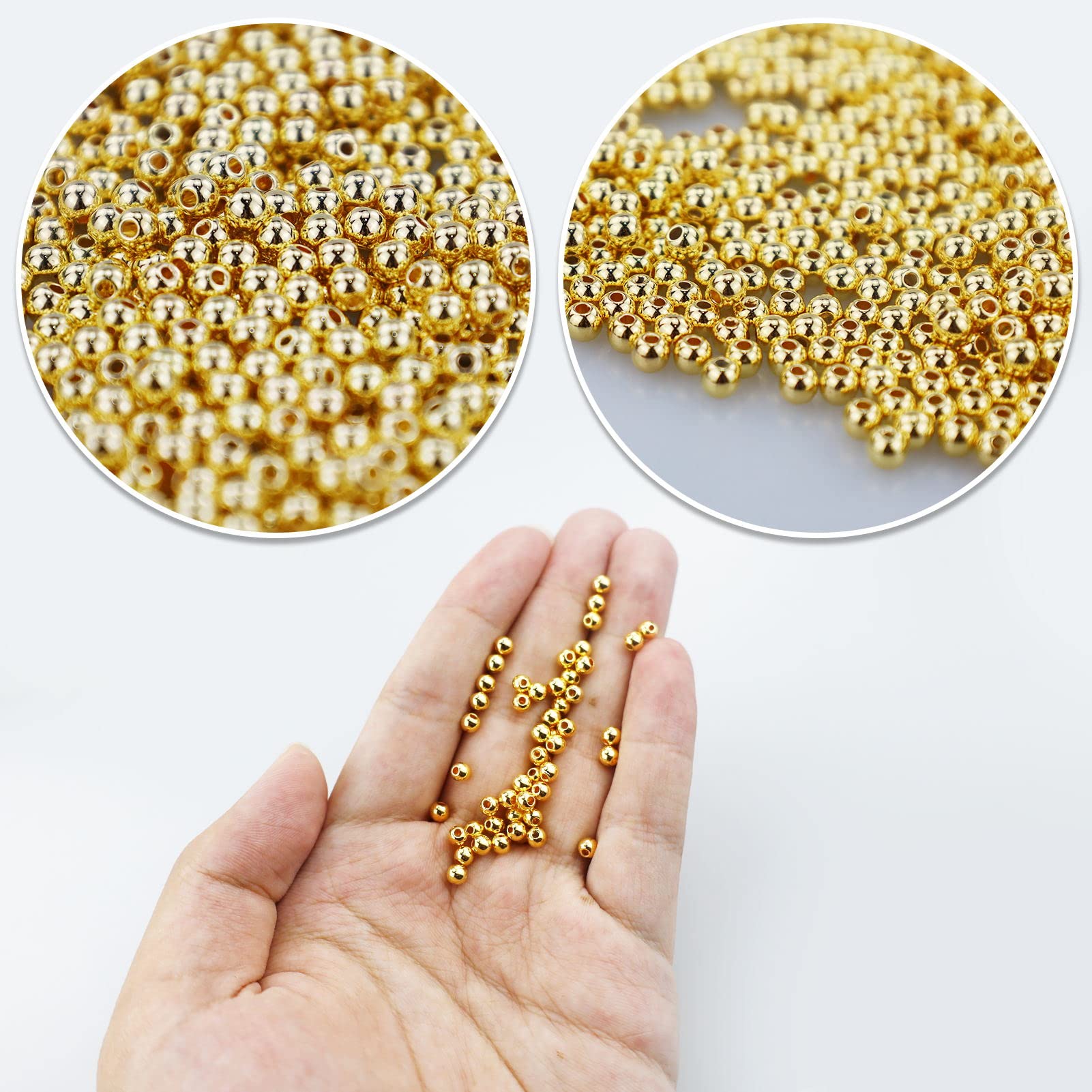 DAHI Glazen kralen, ongeveer 1500 stuks, 6 mm diameter, kristalglas, gefacetteerd, balletjes, bedels, voor sieraden, armbandjes, kettingen