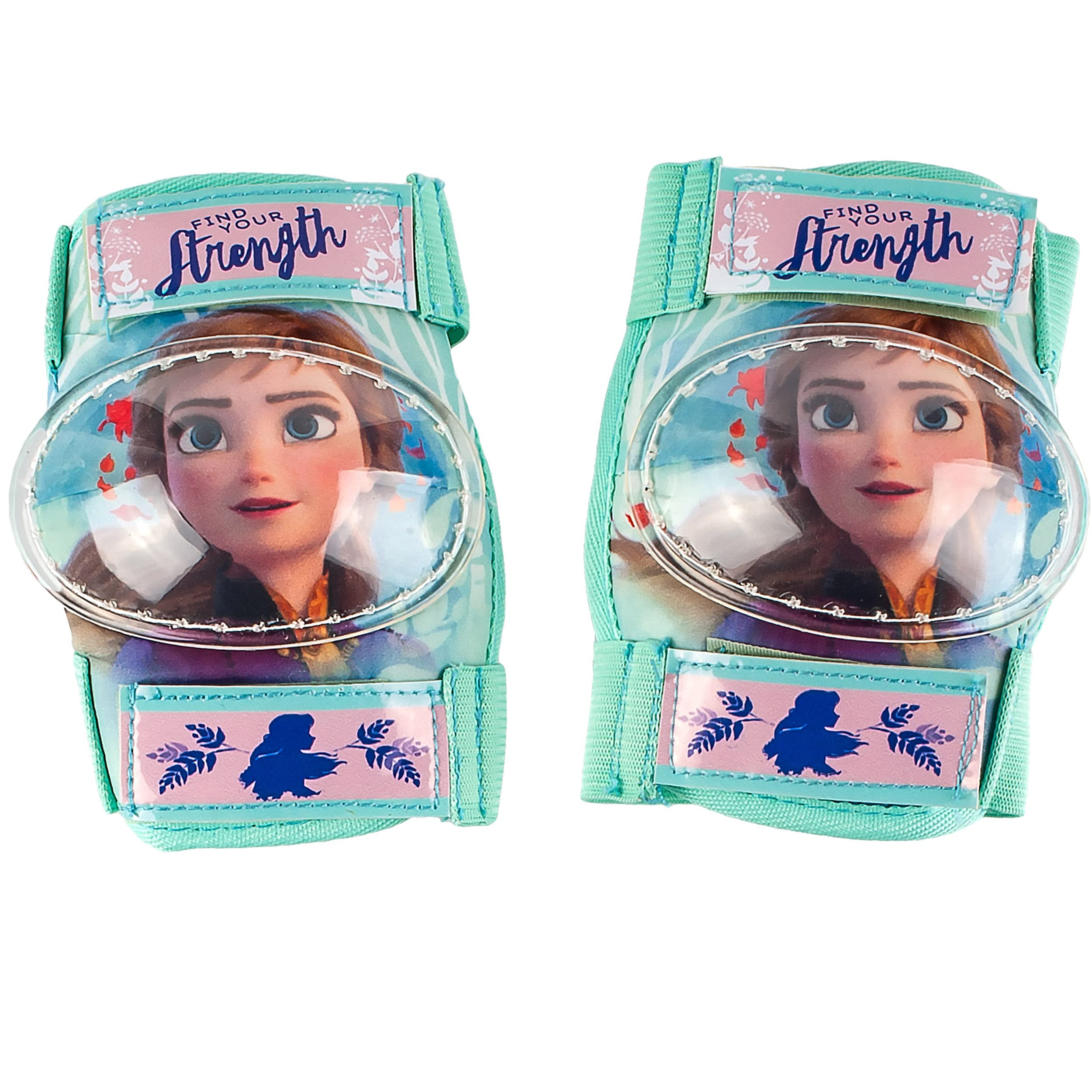 alles-meine.de GmbH 6 TLG. Set - Knieschoner + Ellenbogenschützer + Fahrradhandschuhe - die Eiskönigin - Frozen - für Circa 4 bis 12 Jahre - Kinder - Schutzausrüstung - Gelenksch..