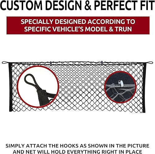 Miniatura 4 de Red de carga 2 en 1 para maletero, estilo de suelo, para Chevrolet Volt 2011 12 13 14 15 16 17 2018 2019 2020