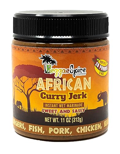 Miniatura 6 de Reggae Spice Carne de curry africana picante y picante marinada  Salsa auténtica de condimentos húmedos de 60 segundos para cocinar carnes, pollo,