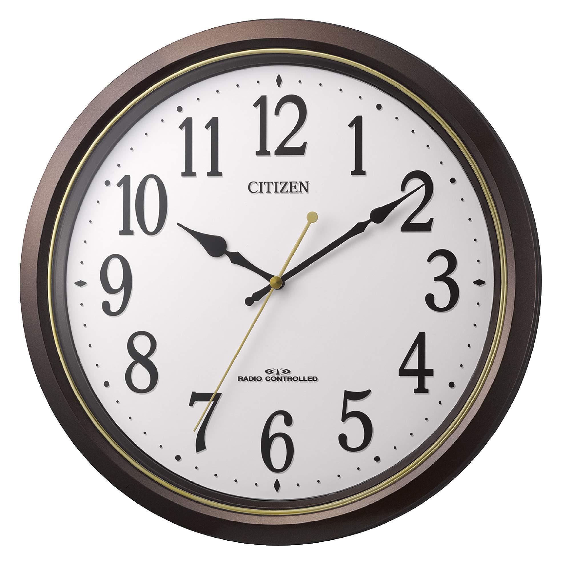 Amazon.co.jp: CITIZEN シチズン 掛け時計 電波時計 静音 プラスチック 