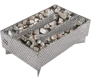 Finderomend Pellet Smoker Tray 5" x 8" -12 Hours of Billowing Smoke, Perfect for Hot and Cold Smoking Meat, Fish, Cheese with Wood Pellets – Works in any Type of Grill or Smoker, Free eBook Smoking Recipes