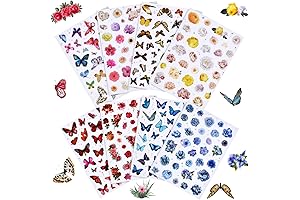 264PCS Flower Butterfly Scrapbook Stickers for Kids