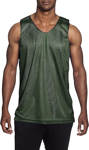 Camiseta de baloncesto reversible para hombre de alta calidad que absorbe la humedad, Blanco