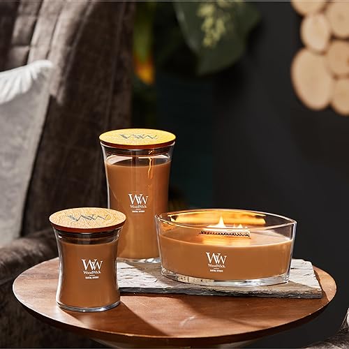 Vista 80 de WoodWick - Vela mediana de reloj de arena, aroma Fireside, cera de mezcla de soja prémium, se agrieta mientras se quema, perfecta para regalo, 9.7