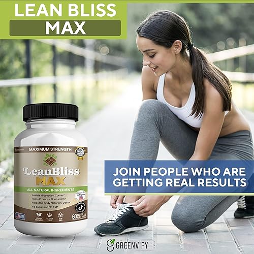 Miniatura 5 de LeafBliss Suplemento dietético natural de máxima fuerza, 60 cápsulas, todos los ingredientes naturales, apto para veganos, sin gluten, sin OMG,