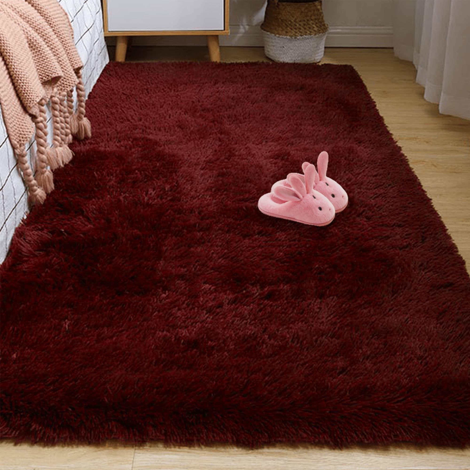 Tapis moelleux de salon ultra doux pour un confort maximal