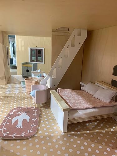 Miniatura 7 de Tender Leaf Toys - Accesorios para casa de muñecas de cola de milano - Juegos de muebles de madera detallados y decoración de habitaciones - Fomenta