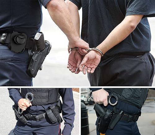 Miniatura 6 de Funda universal para esposas para esposas de cadena S&WASPPeerlessCTS, esposas con bisagras, funda para esposas con perilla de bloqueo, bolsa de