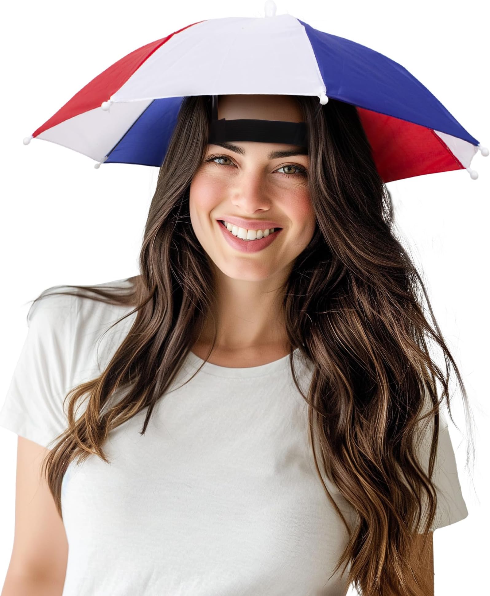 Umbrella Hat - Handsfree, Comfortable Design for Camping, Fishing, Gardening for Outdoor Sun Protection, Fits Men,