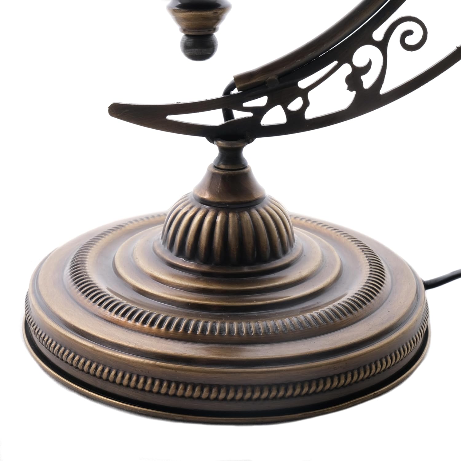 Asylove Turkish Moon Lamp, Mosaic Moroccan Table Lighting, Standing Turkish Lamp, Decor Home Floor Lighting Accessory, Total Dim. 7.5 x 11 x 18 inches (Coldflame)