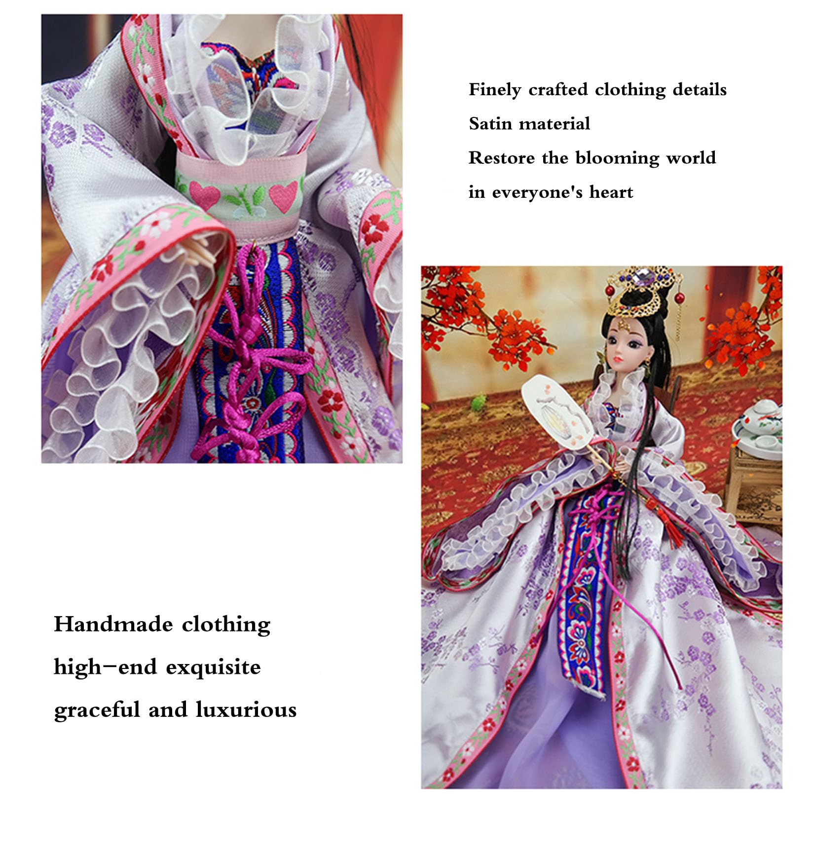 Chinese Doll Oriental Decoration Doll, Chinese Antique 12 Inch