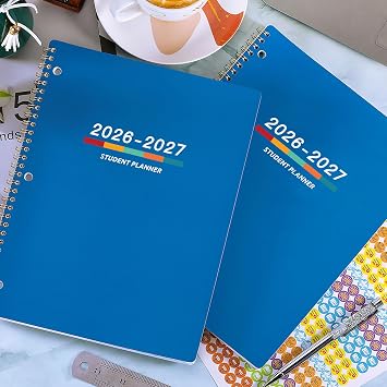 Student Planner 2026-2027 - Academic Planner 2026-2027, July 2026 - June 2027, 11 9, Weekly Lesson Planners, Monthly & Weekly School Planners for Middle/High School, Stickers, Week's Goals, Tabs