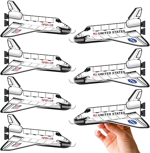 ArtCreativity Planeadores de transbordador espacial, juego de 24, juguetes voladores para niños y niñas, hechos de material de espuma, juguetes al