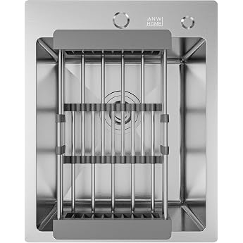 ANW HOME Kitchen Sink 1 Bowl 40 x 50 cm Stainless Steel
