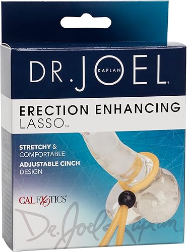 Miniatura 10 de CalExotics Dr. Joel Kaplan - Anillo de lazo para mejorar la erección, color negro