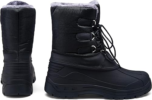 Miniatura 5 de Jousen Men's Winter Boots Lightweight Waterproof Snow Boots For Men Fur Warm Mens Boots